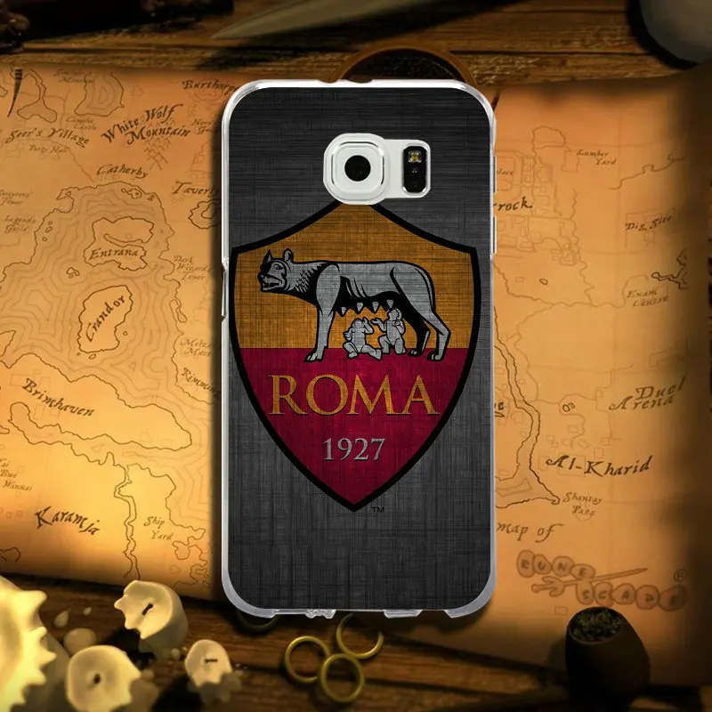 Логотип Roma football для samsung Galaxy Note 2 3 5 8 9 S2 S3 S5 Mini S6 S7 S8 S9 S10 Edge Plus Lite чехол Мягкий ТПУ чехлы для телефонов