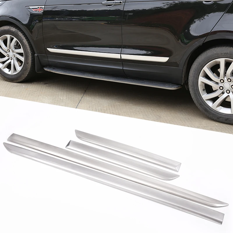 

4 Pcs ABS Exterior Door Decoration Strips Trims For Land Rover Discovery 5 LR5 L462 2017 2018 Car Accessories