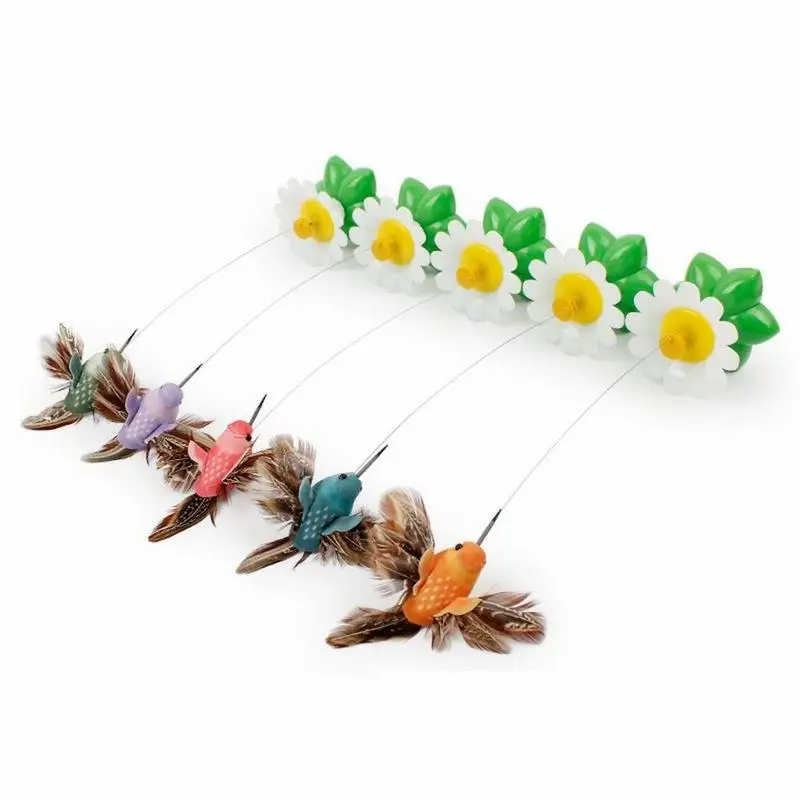 Electric Rotating Colorful Butterfly Funny dog Cat Toys bird Pet Seat Scratch Toy For Kitten cats intelligence trainning |