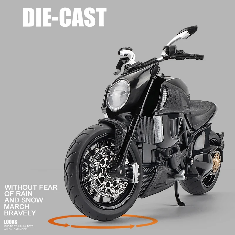 1:12 Ducati Diavel Углеродные красные литые автомобили коллекционные хобби модель