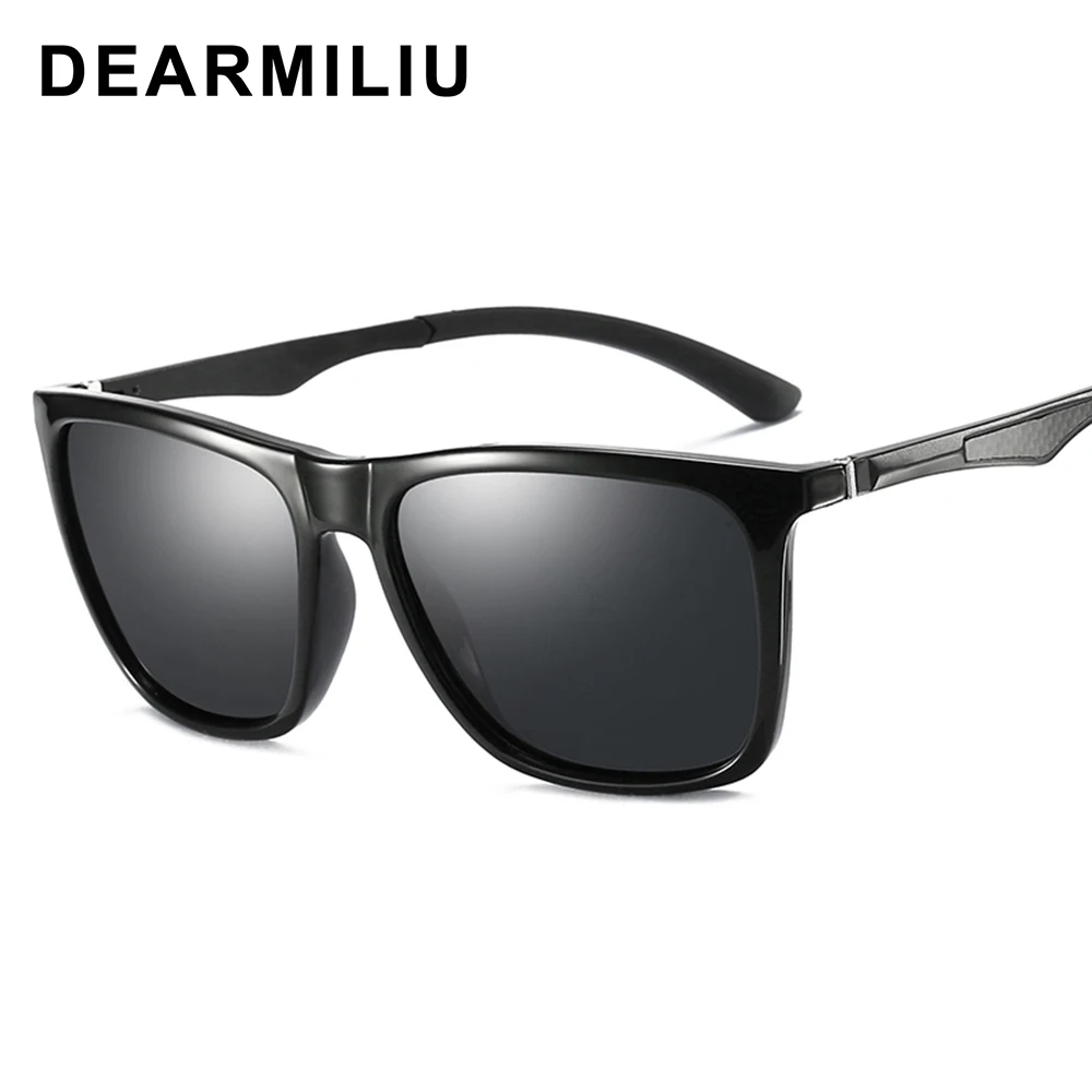 Мужские солнцезащитные очки DEARMILIU поляризованные Квадратные Зеркальные из