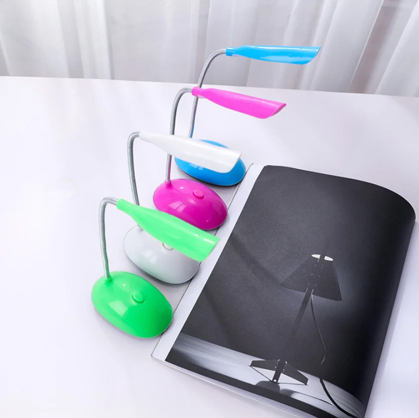 

Lamp LED Lamp Table Desk Lamp Reading Lamp Foldable Dimmable AA Battery Powered Table Light 4 LED Portable Lamp Flexo Book Light