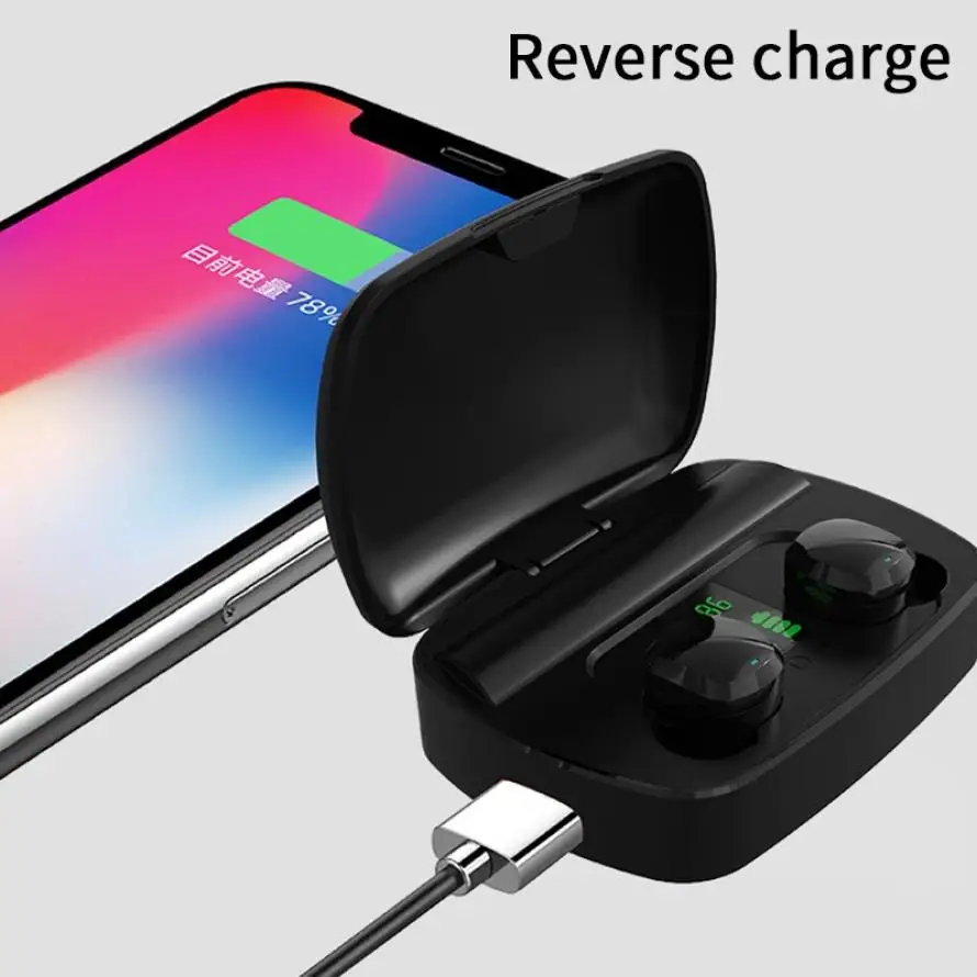 

2000mAh Wireless Bluetooth Headphone Sports Gaming Earbuds Waterproof Hifi Stereo Men Women Earphone Noise Canceling Pc Headset