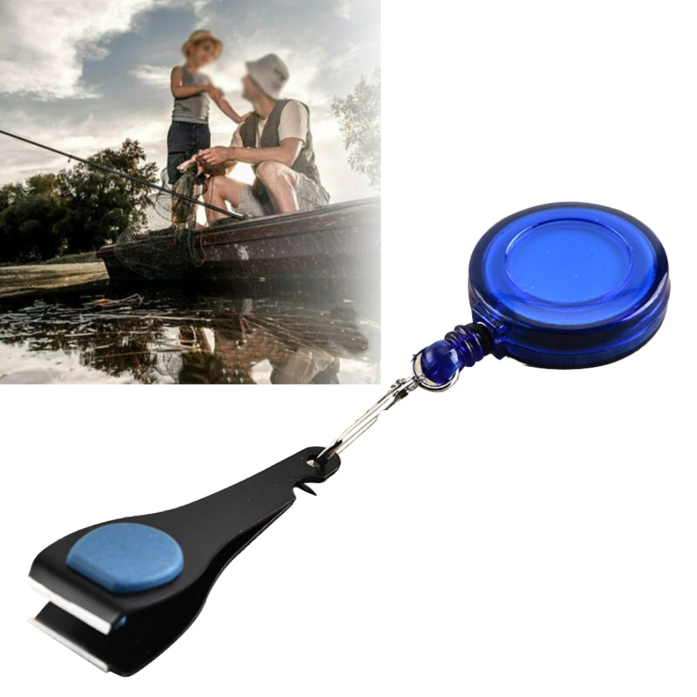 

Portable Line Scissors Clamp Set Stainless Steel Strand Cutter+Blue Elastic Rope Fishing Tool Clamp Set