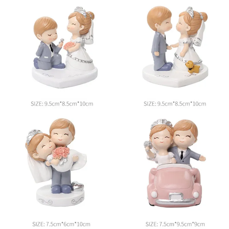 Полимерная фигурка для пары романтика день рождения торт Топпер украшение