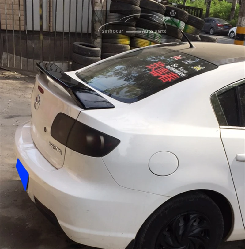 Окрашенный дефлектор в спортивном стиле задний спойлер из углеродного волокна