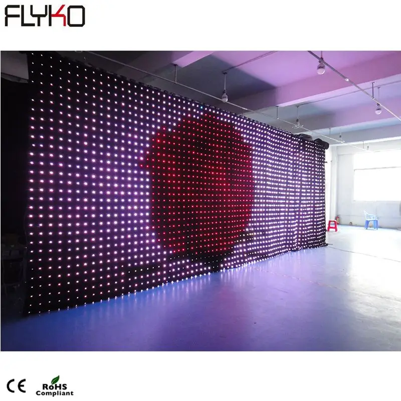 FLYKO p10 3х8м Led видео curtian | Лампы и освещение
