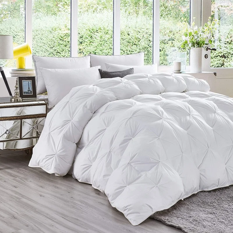

Down Comforter 100% White Goose Down Filler 3D Bread Duvet/Quilt/Comforter Bedding Winter Luxury Blankets 100% Cotton Shell