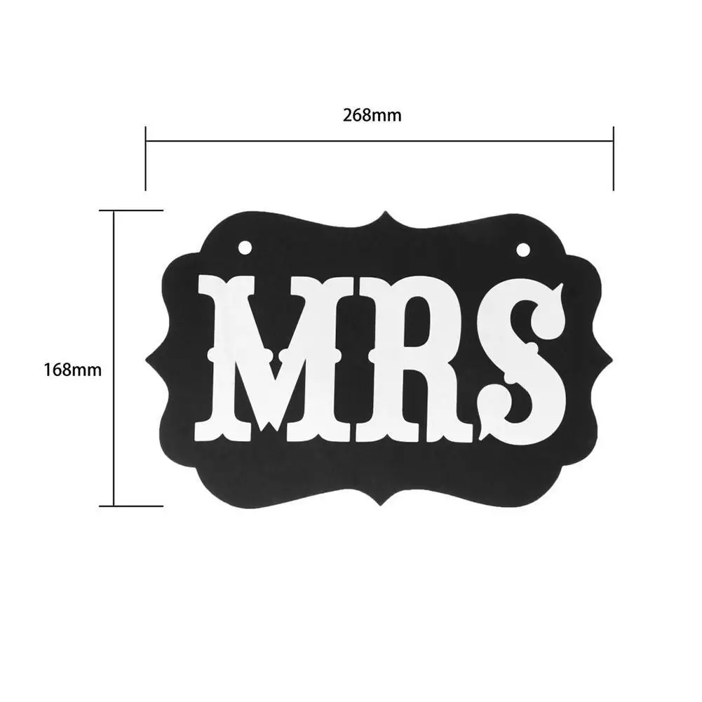 Пара стул Mr Mrs знаки для свадебной вечеринки фото реквизит баннер украшение буквы