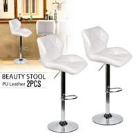 set of 2 bistro bar stool adjustable counter chair hydraulic lift dining kitchen