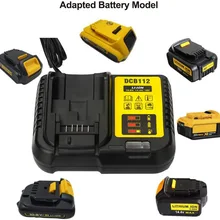 Newest 4.5A DCB112 DCB101 Fast battery charger for Dewalt Battery 12V 14.4V 20V Li-ion high quality &DCB112