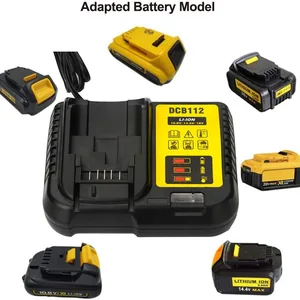 newest 4 5a dcb112 dcb101 fast battery charger for dewalt battery 12v 14 4v 20v li ion high quality dcb112 free global shipping