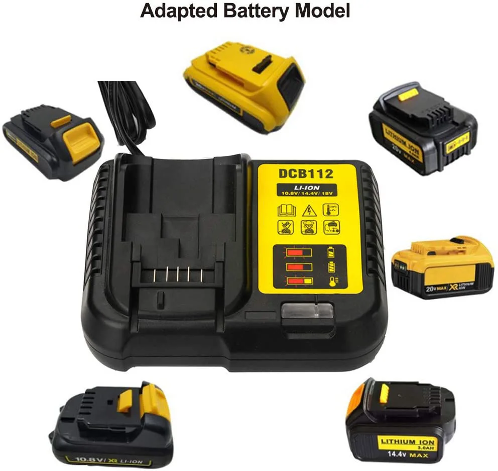 Новинка 14 4 A DCB112 DCB101 быстрое зарядное устройство для аккумулятора Dewalt 12 В в 20