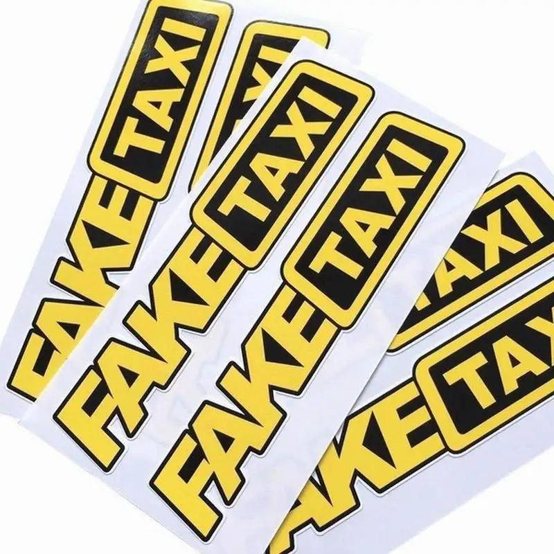 

Car Sticker StylingTaxi Reflective Window Universal Funny Vinyl Decals Styling Auto Decal And Sticker Accessories 4Pcs
