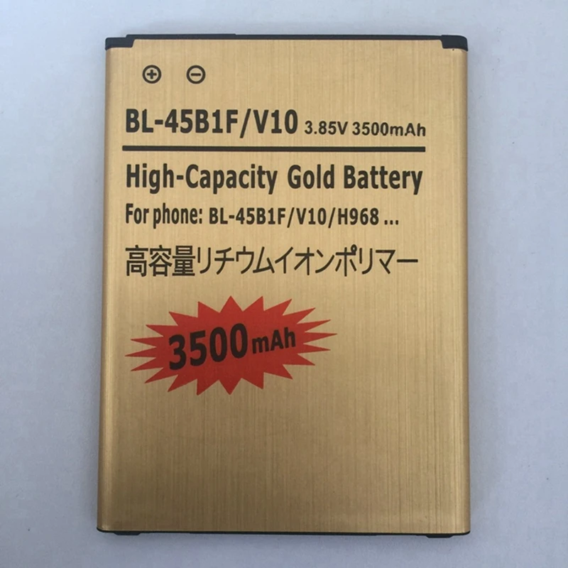 

5pcs/lot for LG V10 Battery BL-45B1F 3500mAh Replacement Rechargeable Battery for LG V10 H961N F600 H900 H901 VS990 H968