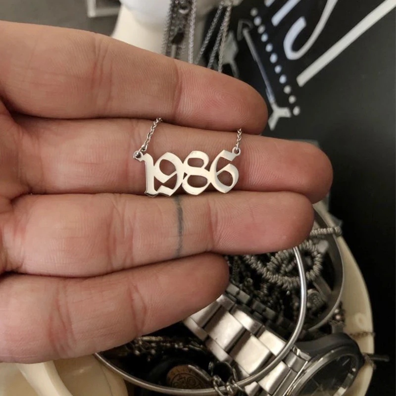 Браслет на ногу с цифрами английском языке 1980-2019 | Украшения и аксессуары