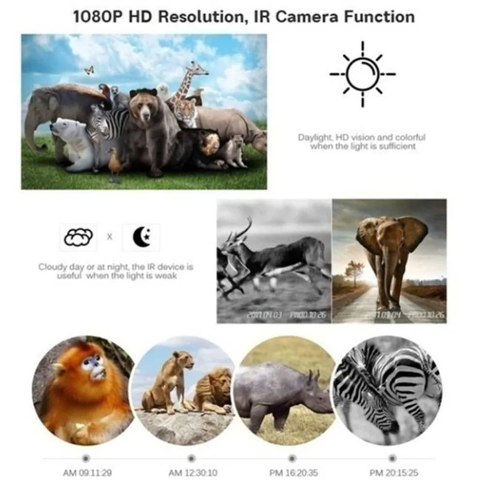 PR-100 охотничий Трейл камера 12MP 1080P ночного видения PIR сенсор игра в дикой природе камера s фото ловушка chasse камера охотник kamera