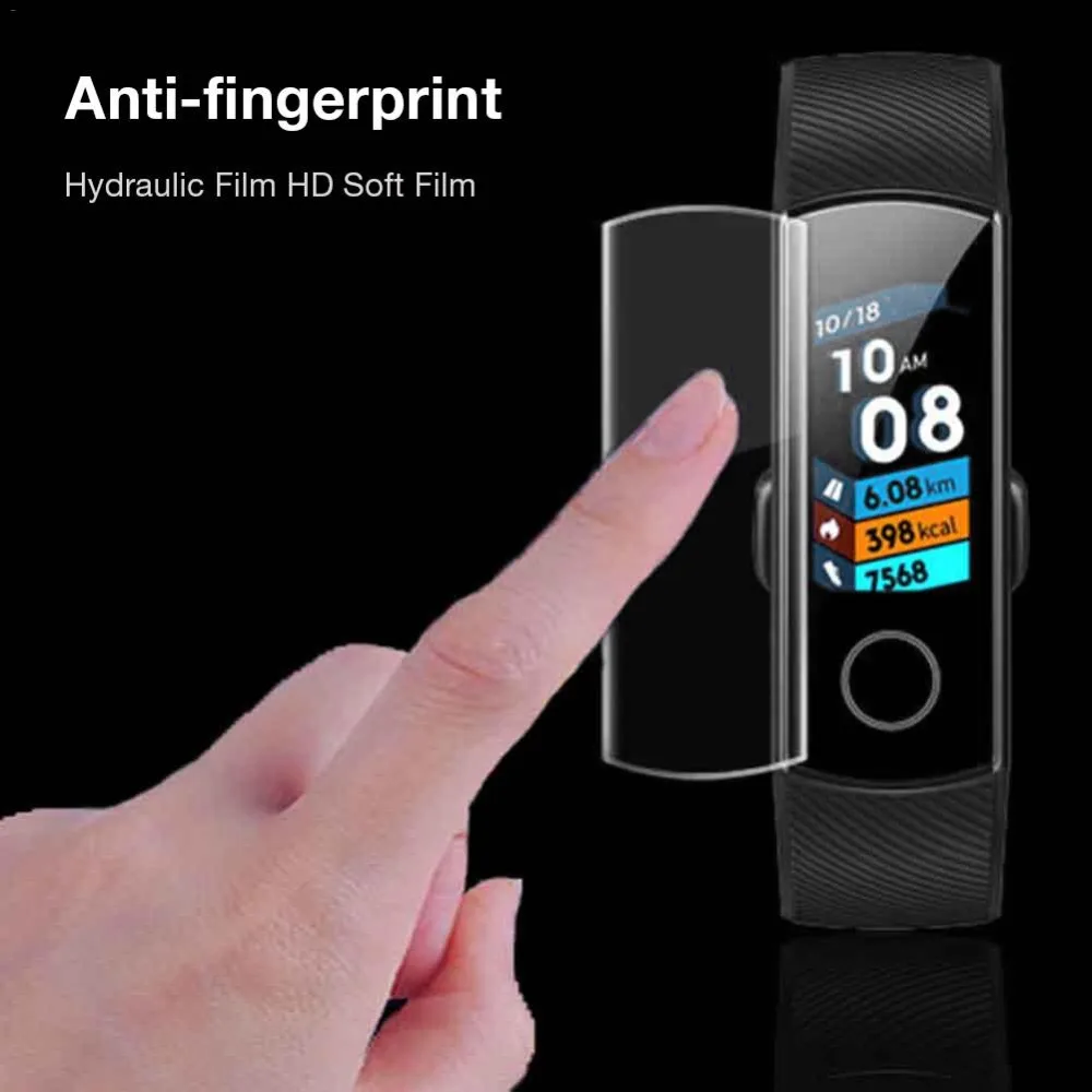 4 шт. для huawei Honor Band 5 4 защита экрана honor Смарт-часы 5 Full Ver pelicula proctora для Honor 4 бандана 5 пленка