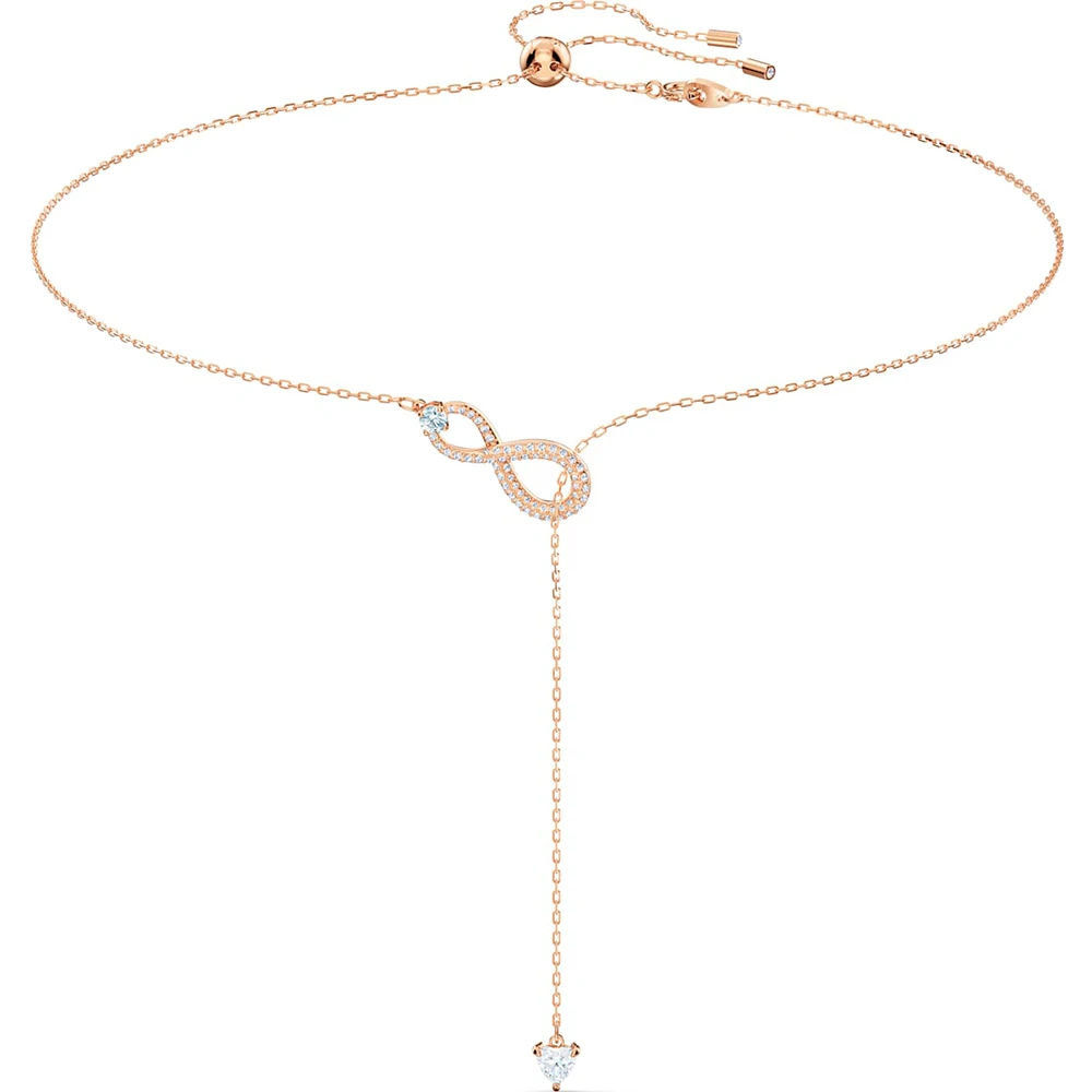 

2020 Fashion New Rose Gold INFINITY Y-shaped Ladies Necklace for Girlfriend Birthday Engagement Exquisite Jewelry Gift