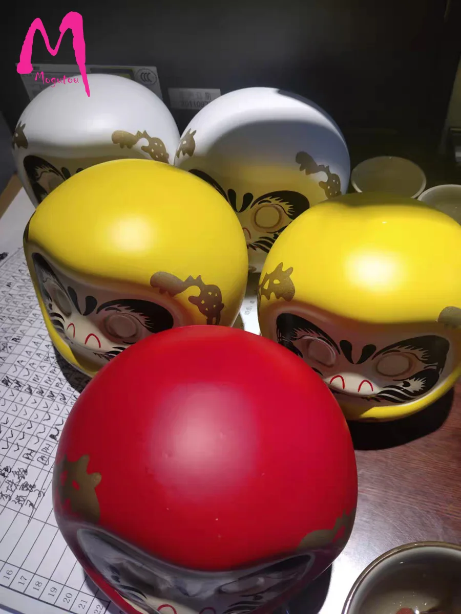 

4 Inch Japanese Ceramic Daruma Doll Lucky Cat Fortune Ornament Money Box Office Tabletop Feng Shui Craft Home Decoration Gifts