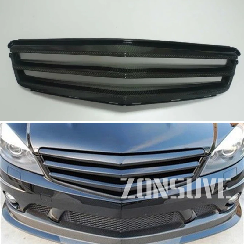 Запчасти для Mercedes Benz C Class W204 2007 2012 года из углеродного волокна|Гоночные решетки| |