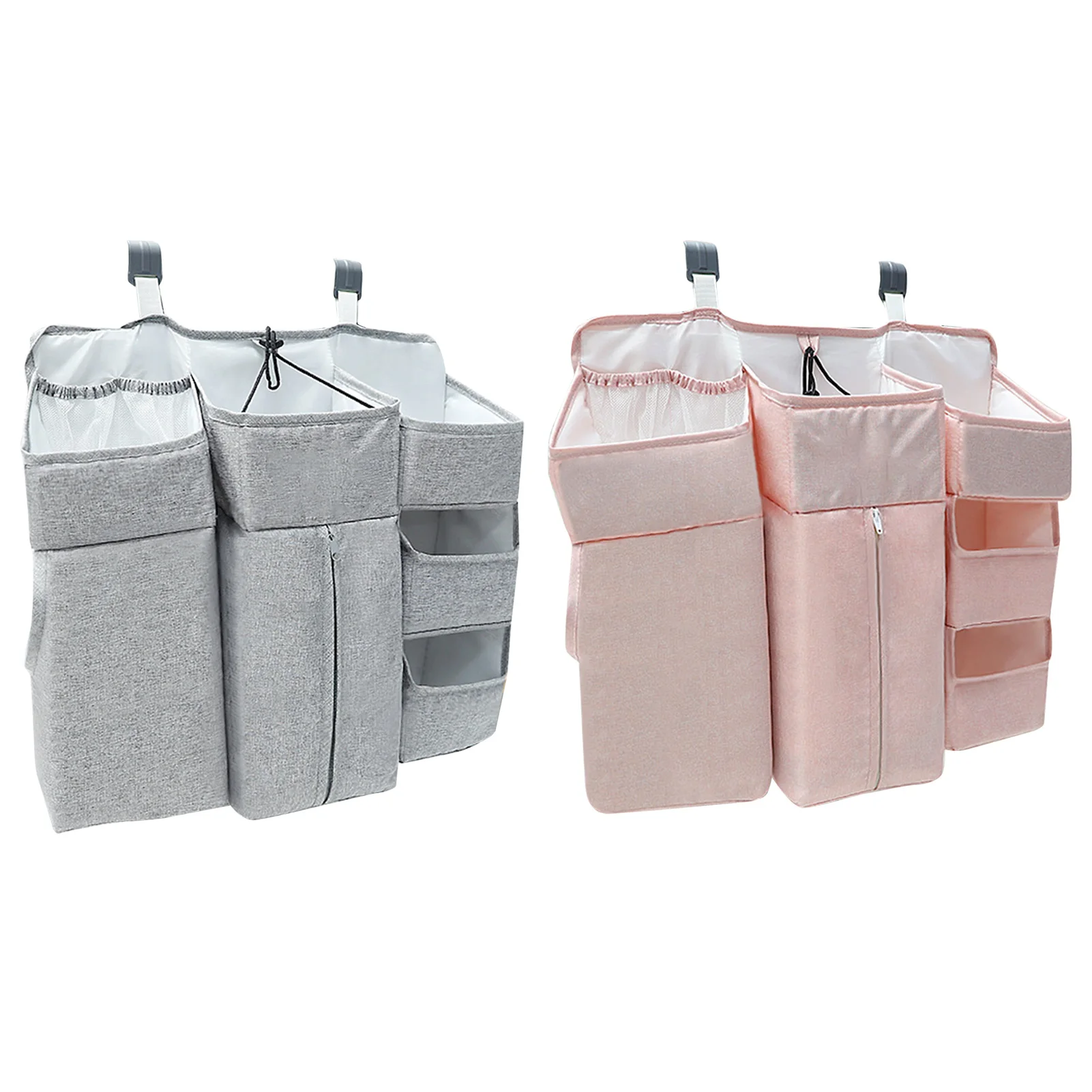 

High Capacity Baby Crib Strong Organizer Bed Hanging Diaper Storage Bag Diaper Stacker For Nursery Diaper/Clothes/Feeding Bottle