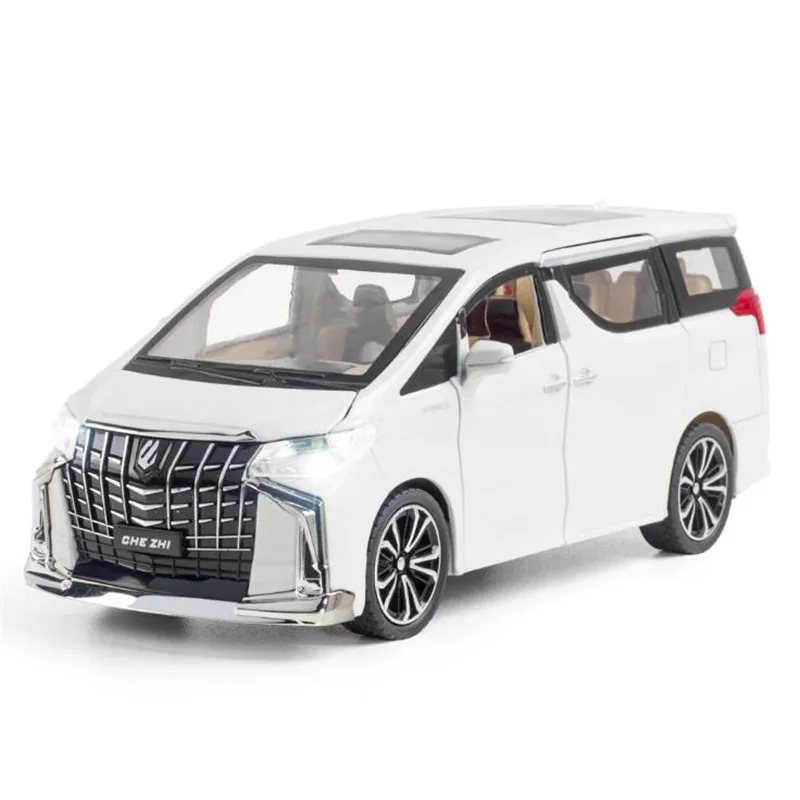 1:24 игрушечный автомобиль отличного качества TOYOTA Alphard с коробкой из сплава литой и