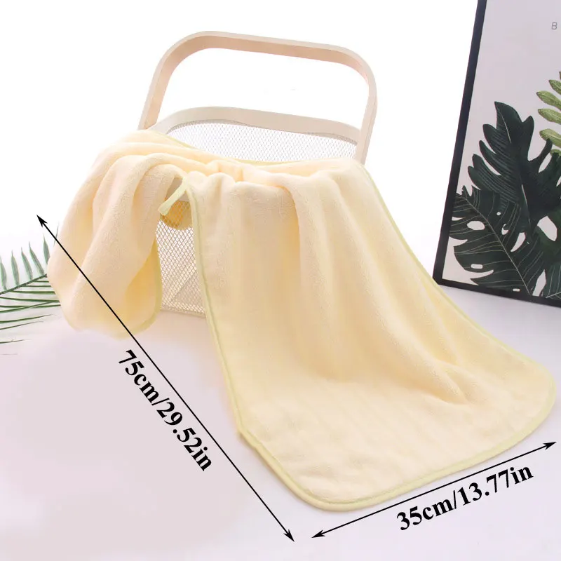 

New Thick Large Towel Beach Towels Super Absorbent Face Bath Towel Vertical Bar Bathroom Towels Soft Comfortable Soild Towel