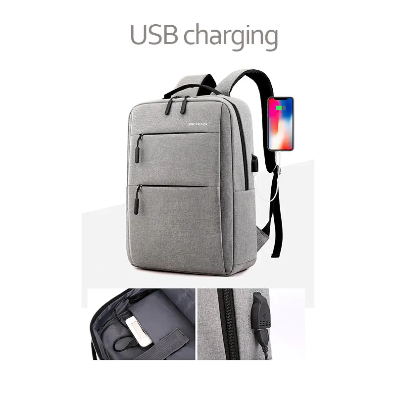 Рюкзак унисекс 15 6 дюйма с usb зарядкой| |
