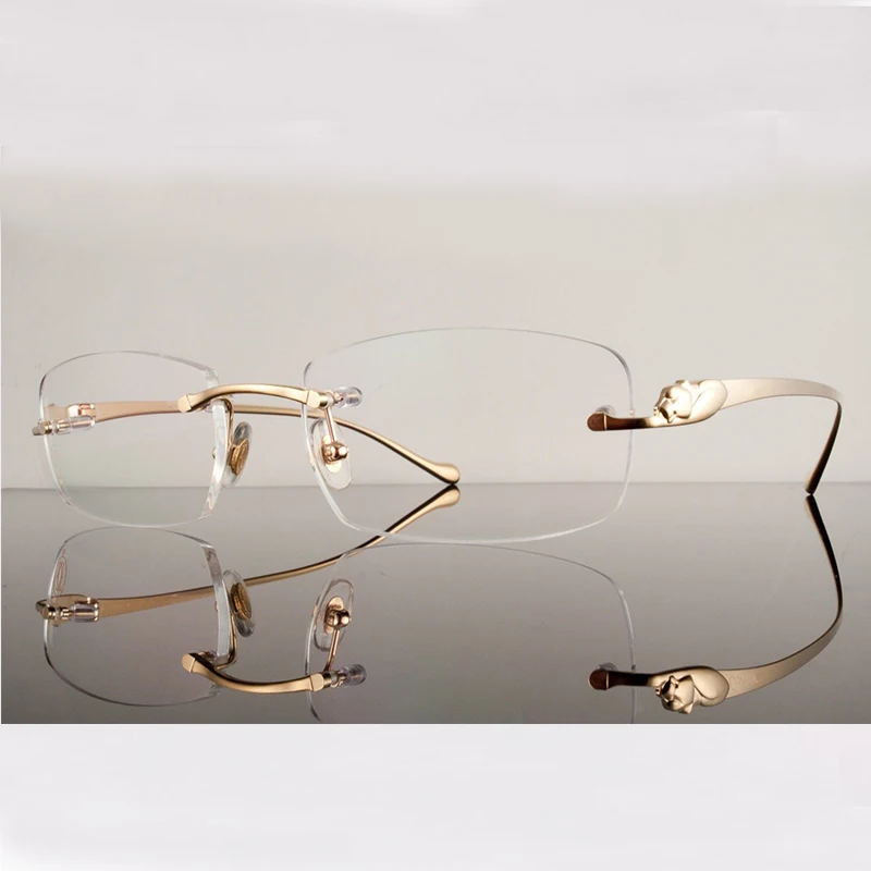Gafas cuadradas de Metal para hombre y mujer, lentes fotocromáticas graduadas, transparentes, Carter, Pantera, Marcos ópticos