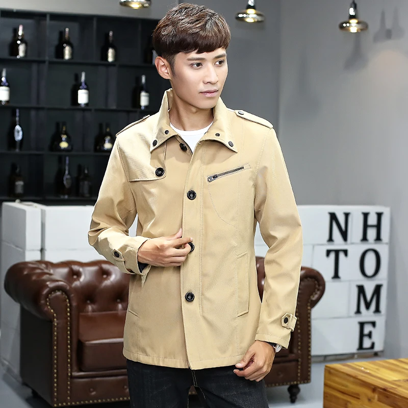 

Men's Coat Spring and Autumn 2021 New Fashion Jacket Handsome and Fashionable Clothes.