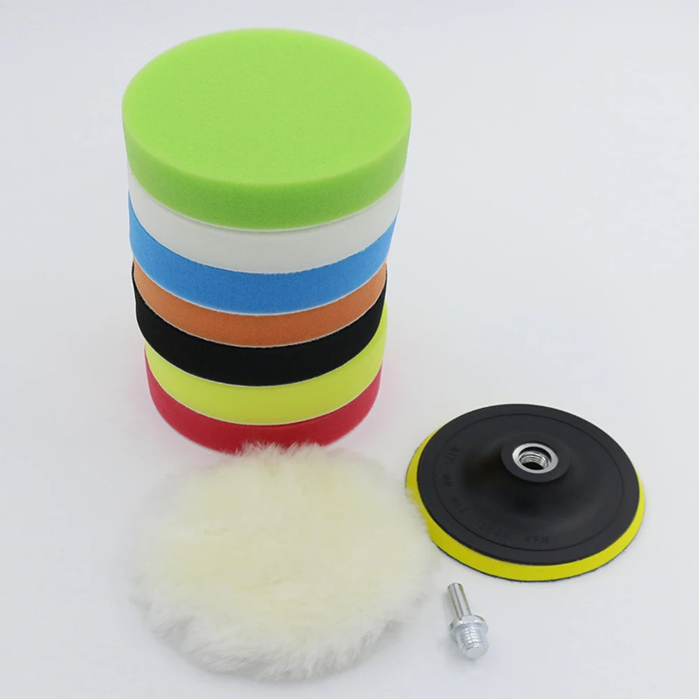

Portable Buffing Sponge Vehicle Cleaning Tools Auto 10pcs 10 in 1 Multicolor Waxing Set Truck Polisher Buffer Polishing Foam