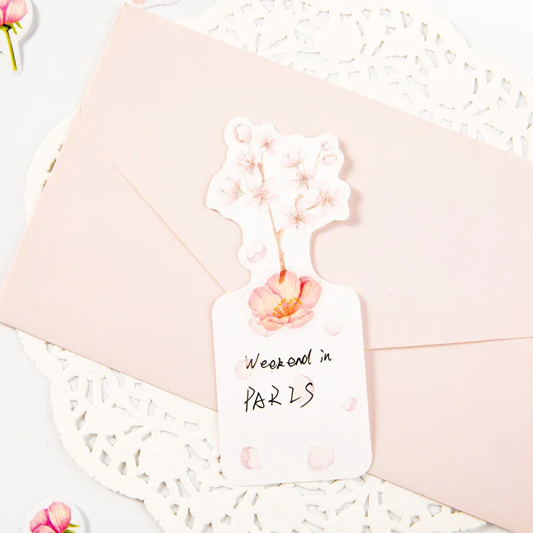 Вишневые цветы пряжа Мешок Пуля журнал Декоративные Канцелярские наклейки