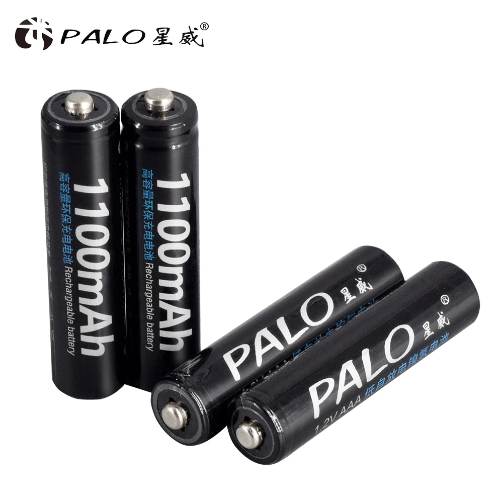 Аккумуляторная батарея PALO AAA 8 шт. ni MH батарейки aaa 1 2 В с ЖК дисплеем зарядное
