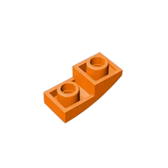 

Building streetscape DIY building block accessories moc-24201 1 * 2 reverse arc smooth high brick children's toy accessories ev3