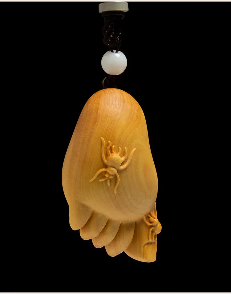 Маленькие ножки Lucky Boxwood креативная твердая деревянная китайская статуя ручная игрушка резьба по дереву