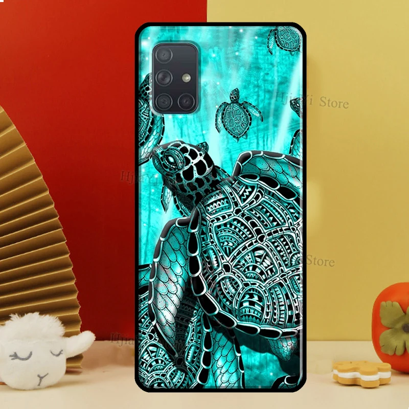 Морская черепаха оболочки с узором Океан для девочек художественный чехол Samsung A51