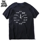 Мужская футболка COOLMIND, 100% хлопок, с креативным принтом часов, Повседневная футболка с круглым вырезом, крутая летняя футболка, мужские футболки