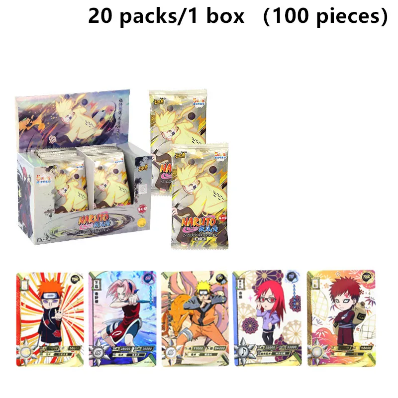 Tarjetas de juego originales de Naruto, colecci&oacute;n de Hokage, Anime japon&eacute;s, Uchiha Sasuke Ninja Wars R-2