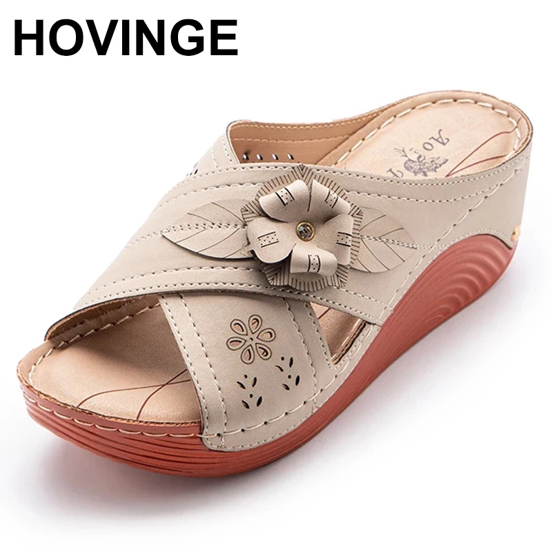 

HOVINGEWomen Sandals Beach Shoe Leisure Female Shoes Clip Toe Casual Dual-purpose Sandal Soft Shoes Lover's Sandals 36-41