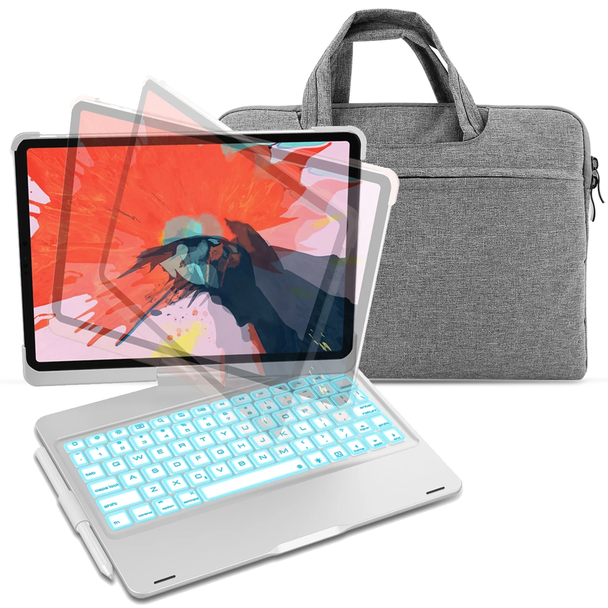 5 США клавиатура чехол для iPad Pro 11 360 градусов вращение bluetooth-клавиатура для планшета чехол с 11-12 дюймов универсальные сумки для планшетов - Цвет: 5