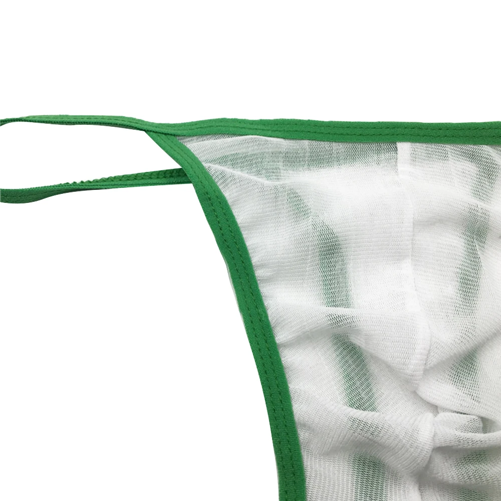

Men's Underwear Mesh Transparent Thong Gay Men Sexy Breathable Underwear T-Back G-String Briefs Lingerie