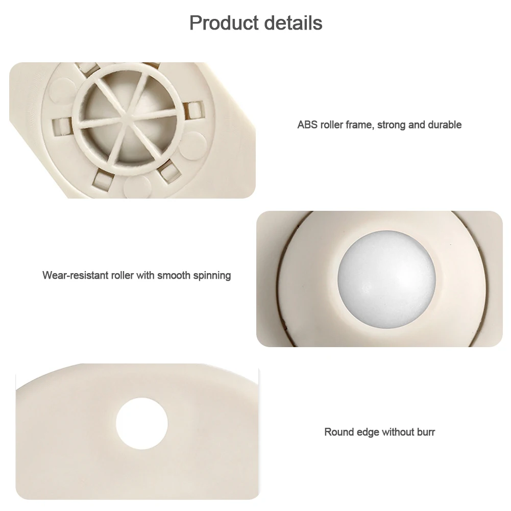 4 шт. самоклеящиеся поворотные ролики Универсальные для мебели ящика хранения