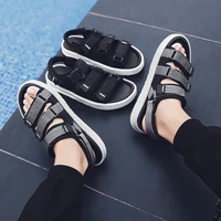 2021 new summer casual shoes men sandals gladiator sandals open toe platform outdoor beach sandal rome footwear black sandal