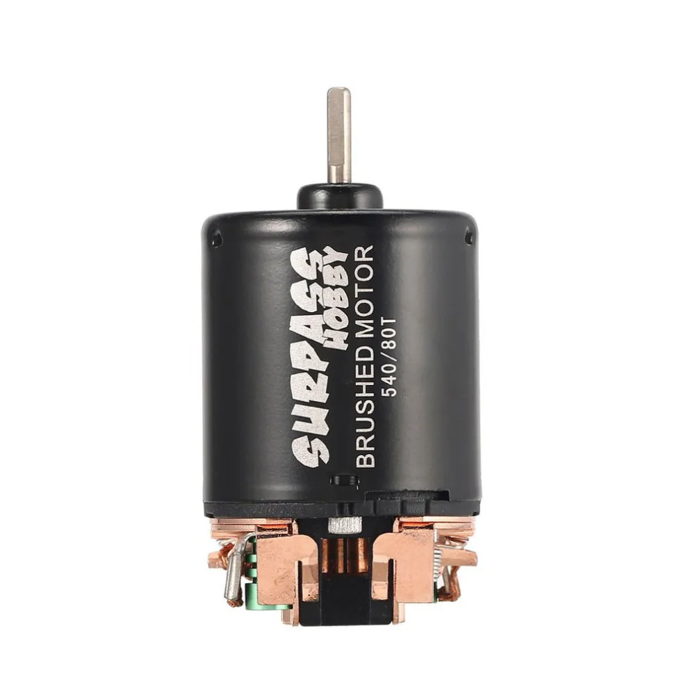 Motor cepillado RC 540, 80T, 13T, 17T, 21T, 27T, 35T, 45T, 55T, con WP-1060-RTR 60A, impermeable, ESC, para coche Rock Crawler-4