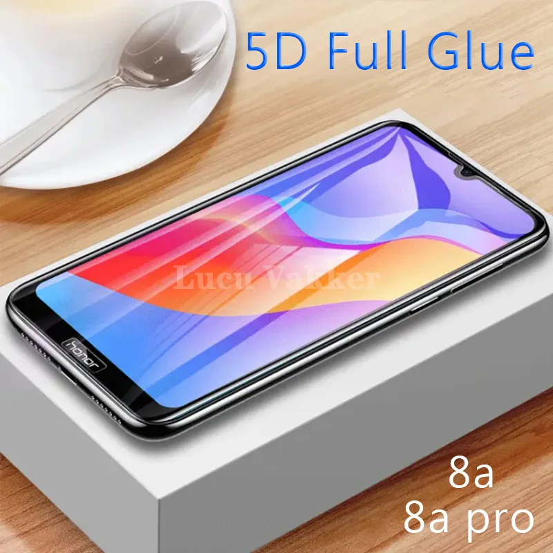 

5d full glue tempered glass on honor 8a pro protective glass screen protector for huawei honor8a 8 a a8 8apro phone safety 6.09
