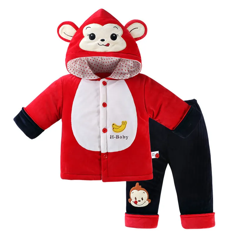 Одежда для малышей 2020 зиму младенцев и с рисунками зверей из мультфильмов детей