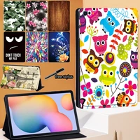 tablet case for samsung galaxy tab s6 lite p610p615 10 4 inch old image patterns leather stand cover stylus