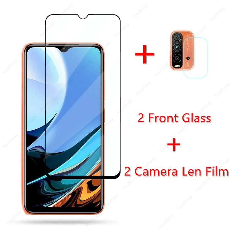 

2Pcs For Xiaomi Redmi 9T Glass for Xiaomi Redmi 9 9A 9C NFC Note 9T 9s 9 Pro 8 8T 7A 8A Tempered Glass Screen Protector Len Film
