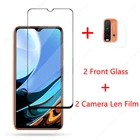 2 предмета в комплекте, для Xiaomi Redmi 9T стекло для Xiaomi Redmi 9 9A 9C NFC Note 9T 9s 9 Pro 8 8T 7A 8A Защитная пленка для экрана из закаленного стекла Защитная крышка на объектив пленка